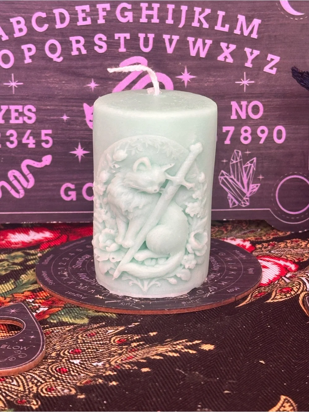 Guardian’s Blade Cat Pillar Candle